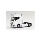 Herpa: Scania CS 20 HD Zugm. mit Lampenbügel und Rammschutz, weiß