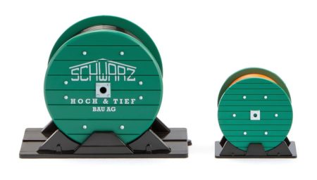 Wiking: Zubehörpackung – Kabeltrommeln "Schwarzbau"