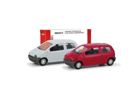 Herpa MiniKit: Renault Twingo, 2er Set, Vermehlo Vivo / Jaune Vanille -0