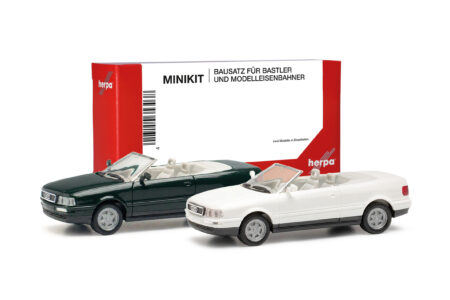 Herpa MiniKit: Audi Cabrio, mintgrün / alpinweiß