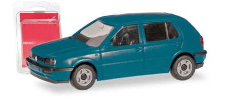 Herpa: MiniKit VW Golf III 4-türig, blautürkis-0