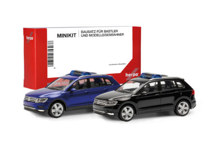 Herpa MiniKit: VW Tiguan, ultramarinblau und schwarz (2 Stück)