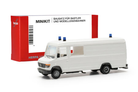 Herpa MiniKit: Mercedes-Benz Vario Langkasten, weiß