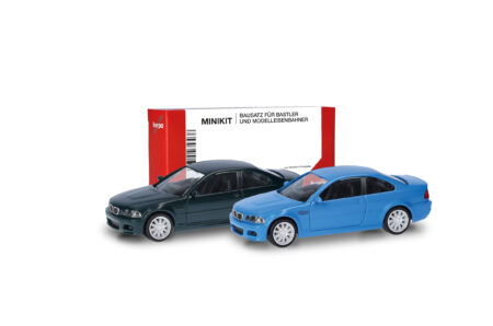 Herpa MiniKit: BMW 3er M-Coupé (E46), 2er-Set, Bayrischblau / Dunkelgrün-0