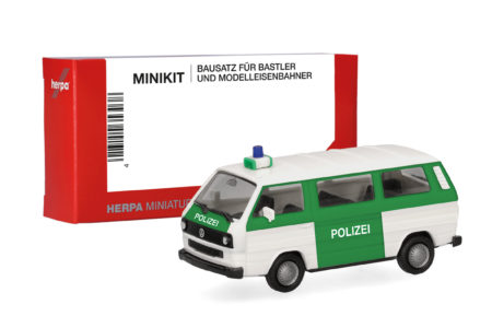 Herpa MiniKit: Volkswagen (VW) T3 Bus "Polizei"