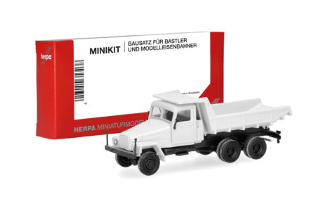 Herpa MiniKit: IFA G5 Muldenkipper-LKW 3achs, weiß