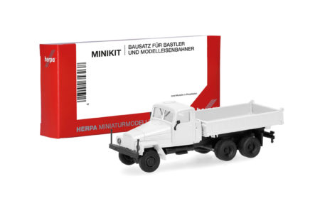 Herpa MiniKit:  IFA G5 Dreiseitenkipper-LKW 3achs, weiß