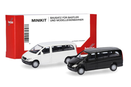 Herpa MiniKit: MB Vito Bus 2002, weiß/schwarz