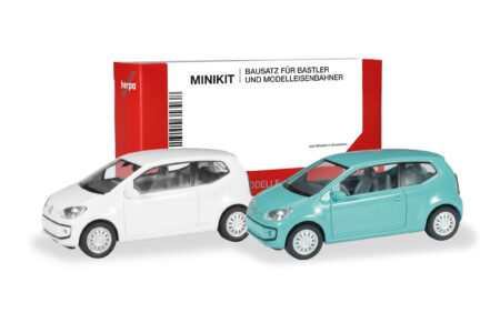 Herpa MiniKit: VW Up! 3-türig, ice mint green und branco cristal