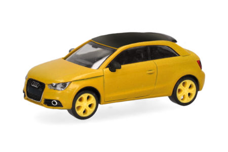 Herpa: Audi S1, vegasgelb, Dach schwarz