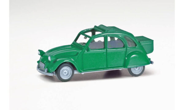 Herpa: Citroen 2 CV mit Queue, signalgrün-0