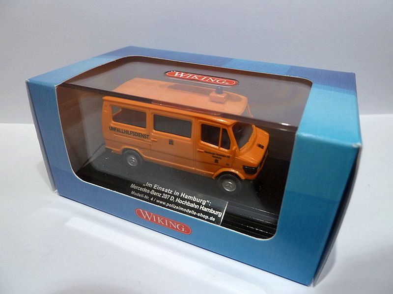 Wiking: MB 207 D Bus "Hamburger Hochbahn AG – Unfallhilfsdienst"