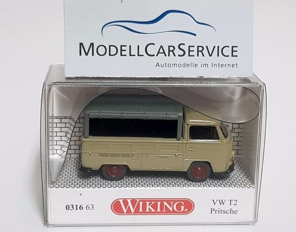 Wiking: VW T2 Pritschenwagen, olivgrau-10323