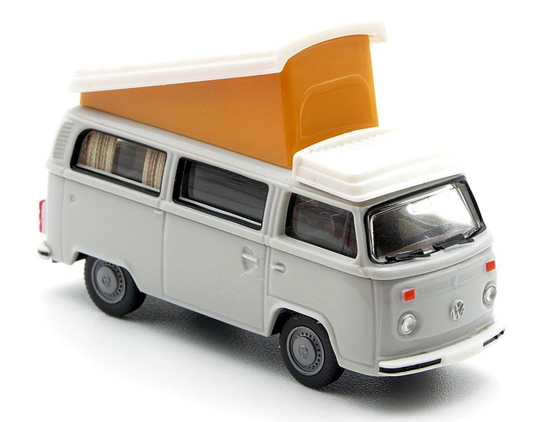 Wiking: VW T2b Campingbus mit Aufstelldach – lichtgrau – Bild 2