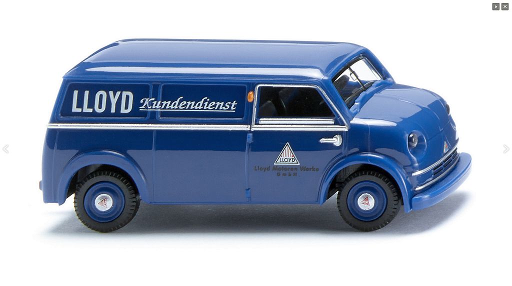 Wiking: Lloyd LT 500 Kastenwagen "Lloyd Kundendienst"
