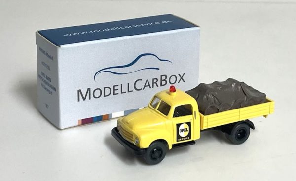 Wiking: Opel Blitz Abschleppwagen + Pritschen-Lkw "Opel Service" – Bild 3