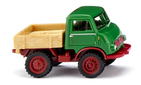 Wiking: Unimog U 401 „Scheunenfund“, smaragdgrün/oxidrot meliert
