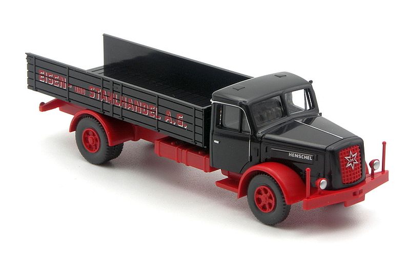 Wiking: Henschel HS 140 Pritschen-Lkw „Eisen- und Stahlhandel A.G.“ – Bild 2