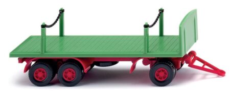 Wiking: Rungenpritschen-Anhänger, maigrün/karminrot