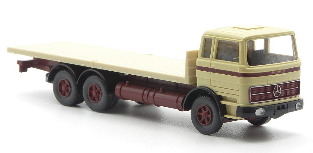 Wiking: MB LP 2223 Flachpritschen-Lkw – grünbeige – Bild 2