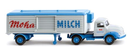 Wiking: Magrius S 3500 Kühlkoffer-Sattelzug "Moha Milch"-0