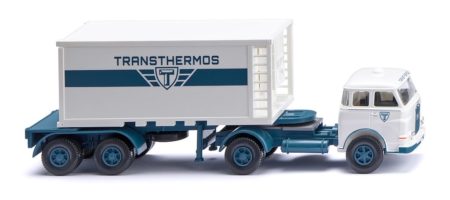 Wiking: MAN 10.230 (Pausbacke) 20-ft-Containersattelzug „Transthermos“