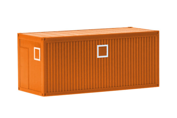 Herpa: 2x Baucontainer, kommunalorange