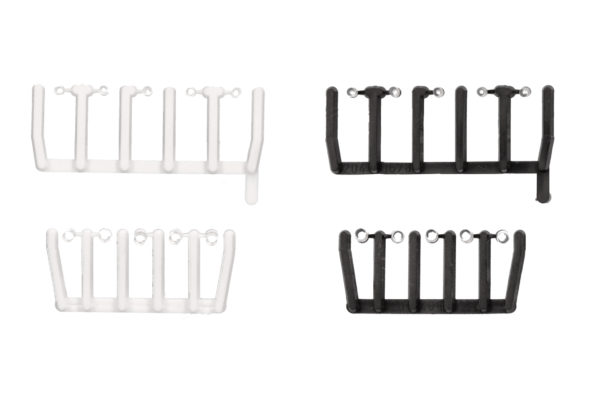 Herpa Zubehör: 80 Signallichter transparent mit schwarzen und weißen Sockeln