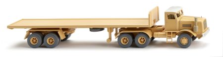 Wiking: Flachpritschensattelzug (Kaelble) – sandgelb
