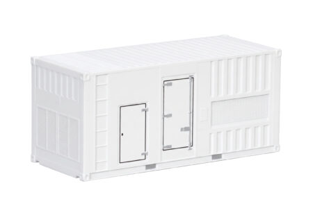 Herpa Zubehör: Set mit zwei 20 ft. Container Stromaggregate, weiß