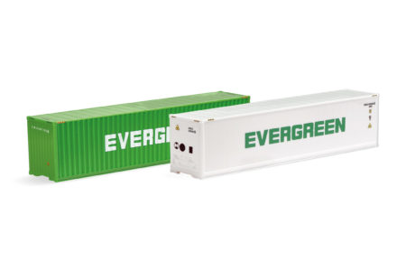 Herpa: 40-ft.-Container-Set "Evergreen"