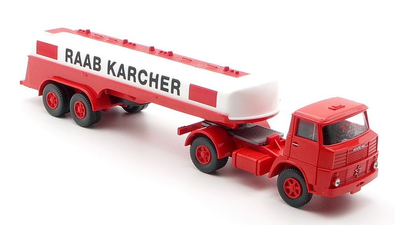 Wiking: Henschel HS 14/16 Tanksattelzug „Raab Karcher“ – Bild 2