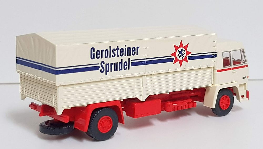 Wiking: Büssing BS 16 L Pritschen-Lkw "Gerolsteiner" – Bild 4