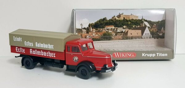 Wiking: Krupp Titan Pritschen-Lkw "EKU - Erste Kulmbacher"-0