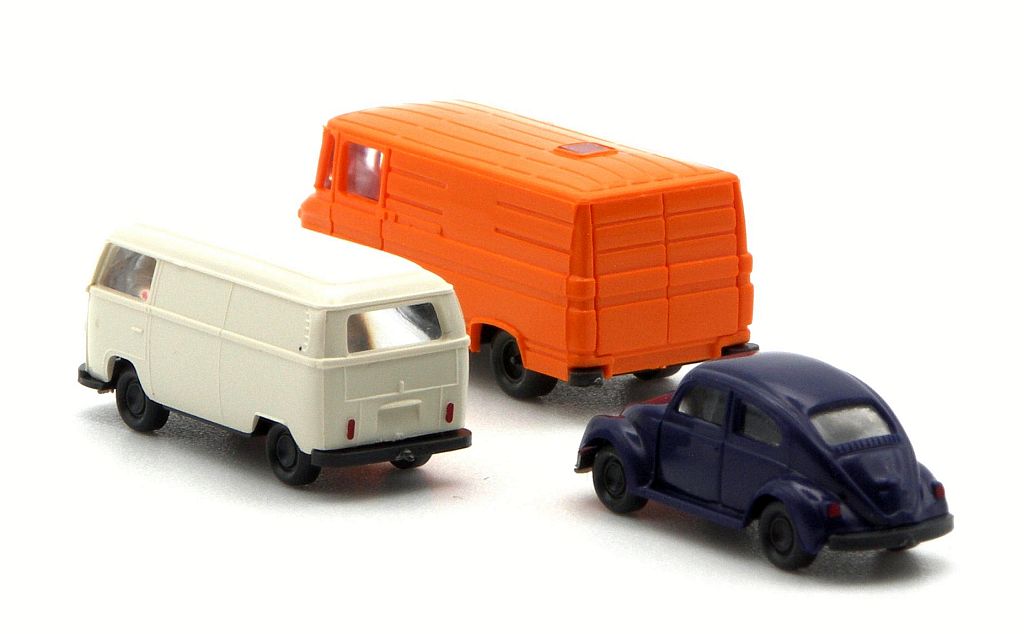 Wiking: Ein Pkw und zwei Kastenwagen (N-Spur) – Bild 2