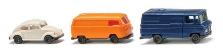 Wiking: Ein Pkw und zwei Kastenwagen (N-Spur)