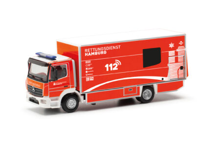 Herpa: MB Atego ´13 S-KTW mit Ladebordwand "FW Hamburg"-0