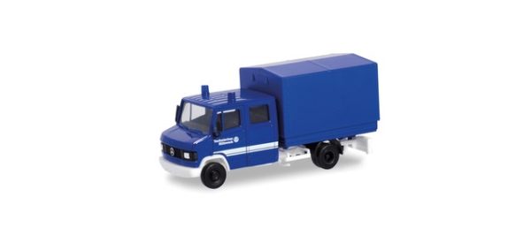 Herpa Basic: Mercedes-Benz T2 Doppelkabine mit Plane "THW"