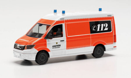 Herpa: MAN TGE Bus HD "Rettungsdienst Aachen"-0