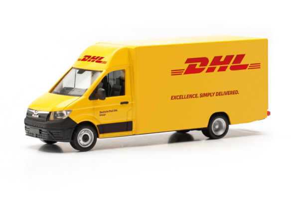 Herpa: MAN TGE Paketfahrzeug "Deutsche Post / DHL" -0