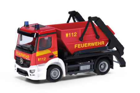 Herpa: MB Actros S Absetzkipper AK12 "Feuerwehr"-0