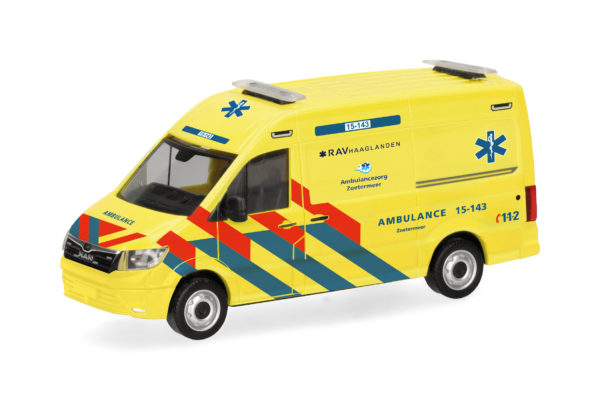 Herpa: MAN TGE Kasten HD "Ambulance 15-143" (NL)