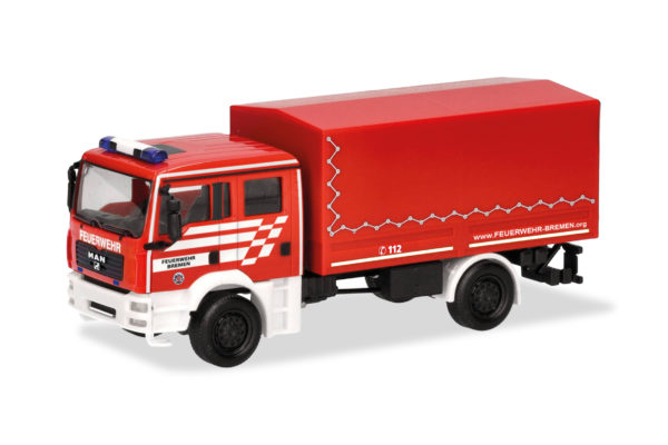 Herpa: MAN TGA M Mehrzweckgerätewagen (MzGW) Dekon "FW Bremen"