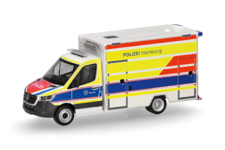 Herpa: MB Sprinter '18 Fahrtec RTW "Polizei Hamburg"