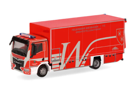 Herpa: MAN TGL CC Koffer-Lkw "FW Wiesbaden / Einsatzstellenhygiene"
