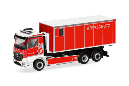 Herpa: MB Arocs M Wechsellader-Lkw "FW Düsseldorf / Atemschutz"