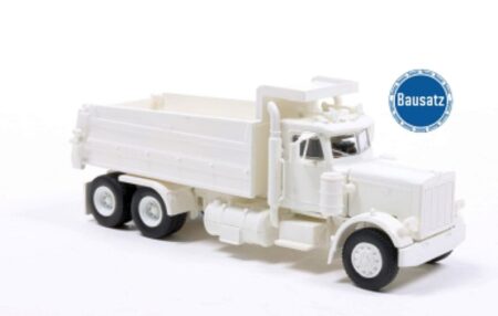 Brekina: Peterbilt 359 Kipper (1973), weiß – Bausatz