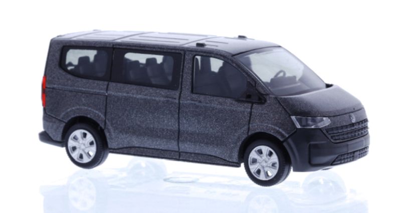 Rietze 1/87: VW e-Transporter KR T7 (Kombi), graphite dust metallic