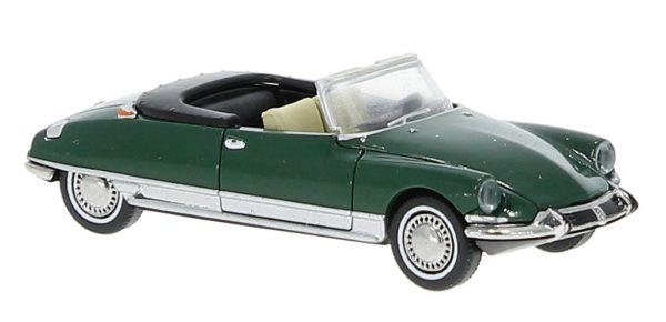 Brekina: Citroën DS Cabriolet mit geöffnetem Verdeck, dunkelgrün