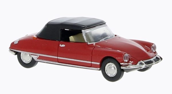 Brekina: Citroën DS Cabriolet (1963) mit geschlossenem Verdeck, rot
